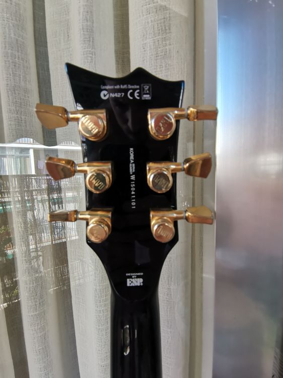 Guitarra eléctrica LTD EC-1000 DELUXE EMG BLACK - Imagen5