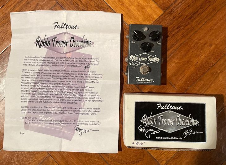 Pedal Fulltone Robin Trower Overdrive - Imagen3