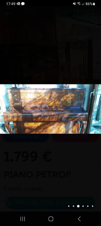 Piano vertical PETROF - Bild4